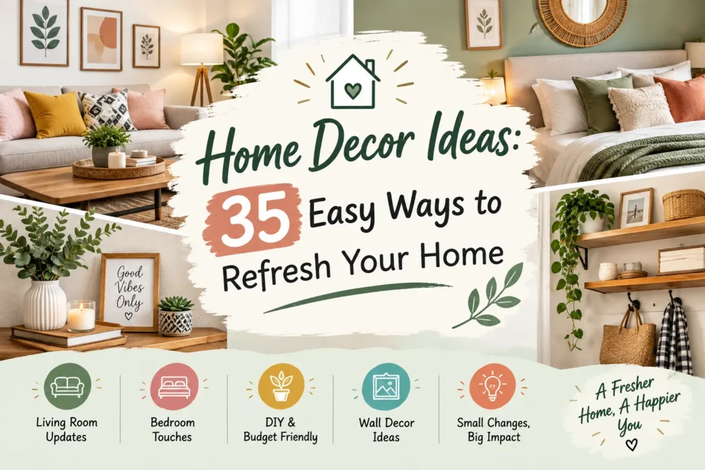 Home Decor Ideas: 35 Easy Ways to Refresh Your Home Home Decor Ideas: 35 Easy Ways to Refresh Your Home