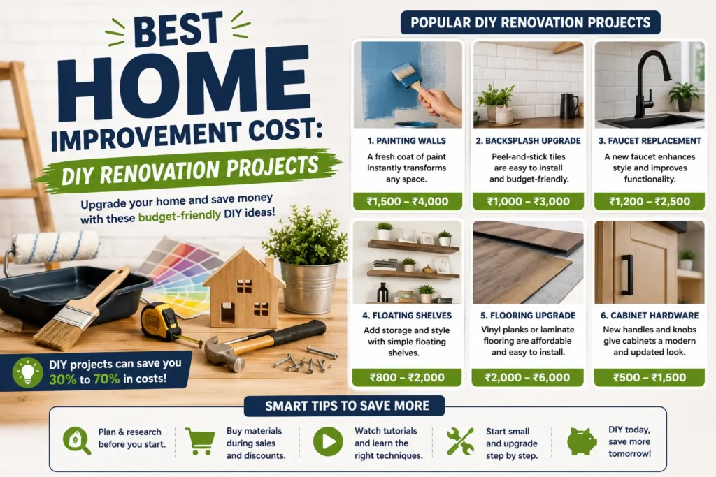 Best Home Improvement Cost: DIY Renovation Projects