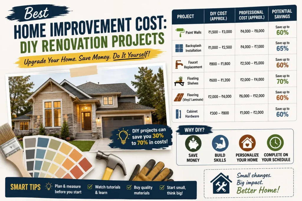 Best Home Improvement Cost: DIY Renovation Projects