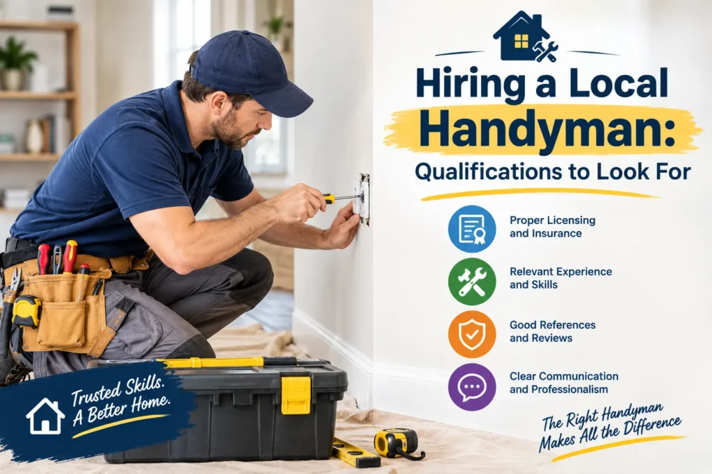 Hiring a Local Handyman: Qualifications to Look For Hiring a Local Handyman: Qualifications to Look For