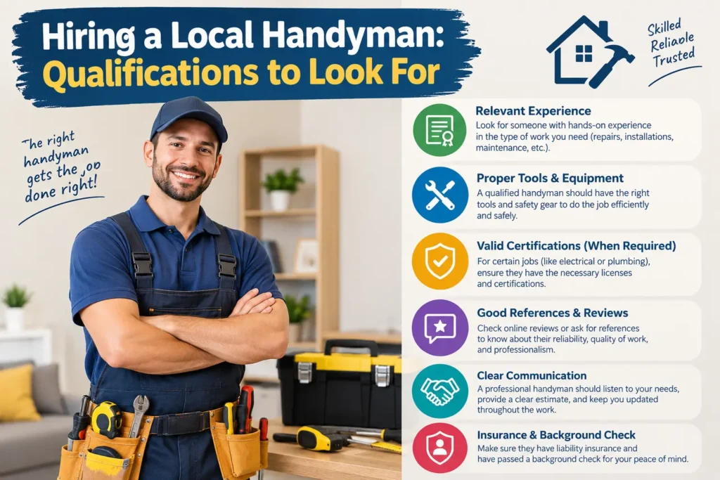 Hiring a Local Handyman: Qualifications to Look For