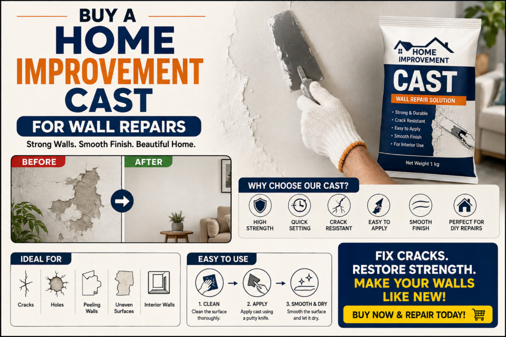 Buy a Home Improvement Cast for Wall Repairs