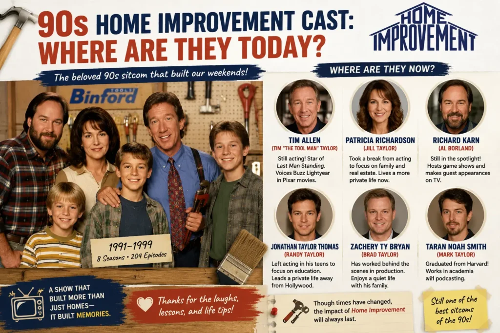 90s Home Improvement Cast: Where Are They Today? 90s Home Improvement Cast: Where Are They Today?