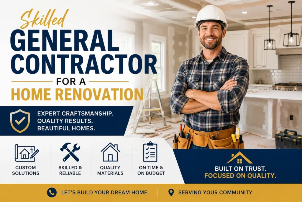 Skilled General Contractor for a Home Renovation