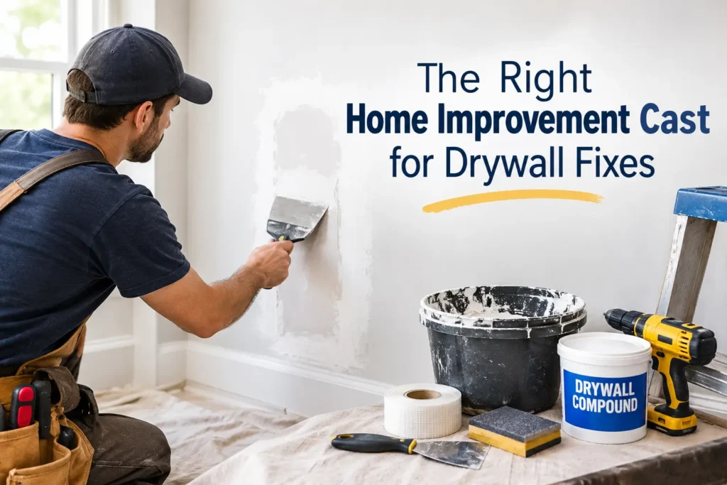 The Right Home Improvement Cast for Drywall Fixes