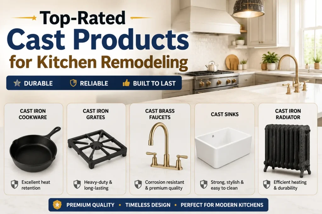 Top-Rated Cast Products for Kitchen Remodeling